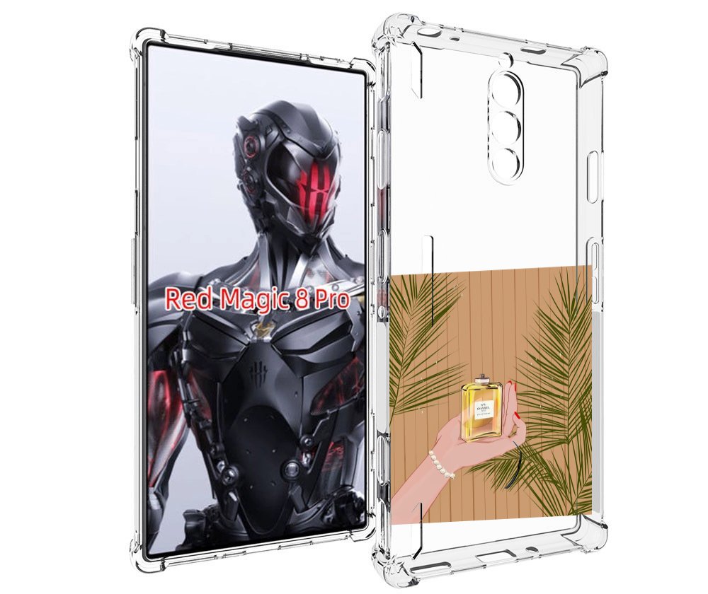Чехол MyPads запах-шанель-номер-5 для ZTE Nubia Red Magic 8 Pro / Red Magic 8 Pro Plus