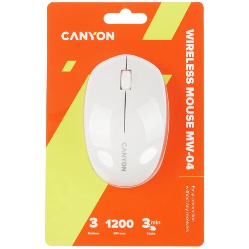 Беспроводная мышь CANYON MW-04 белый CNS-CMSW04W 2151₽