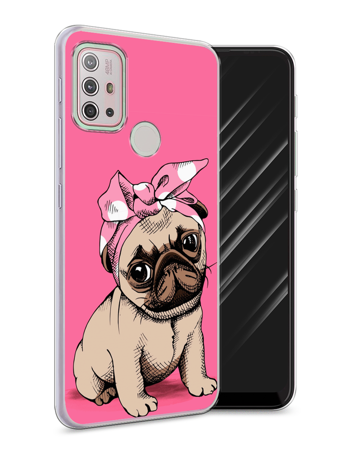 

Чехол Awog на Lenovo K13 Note/Motorola Moto G10/G20/G30 "Dog Pin-Up", Разноцветный, 242150-2