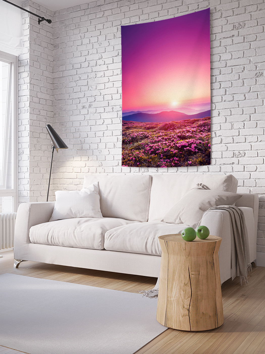 

Вертикальное фотопанно на стену JoyArty Цветочный край 100x150 см, Цветочный край