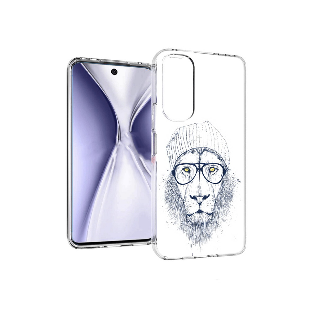 

Чехол MyPads Tocco для Huawei Honor X20 хиппи лев, Прозрачный, Tocco