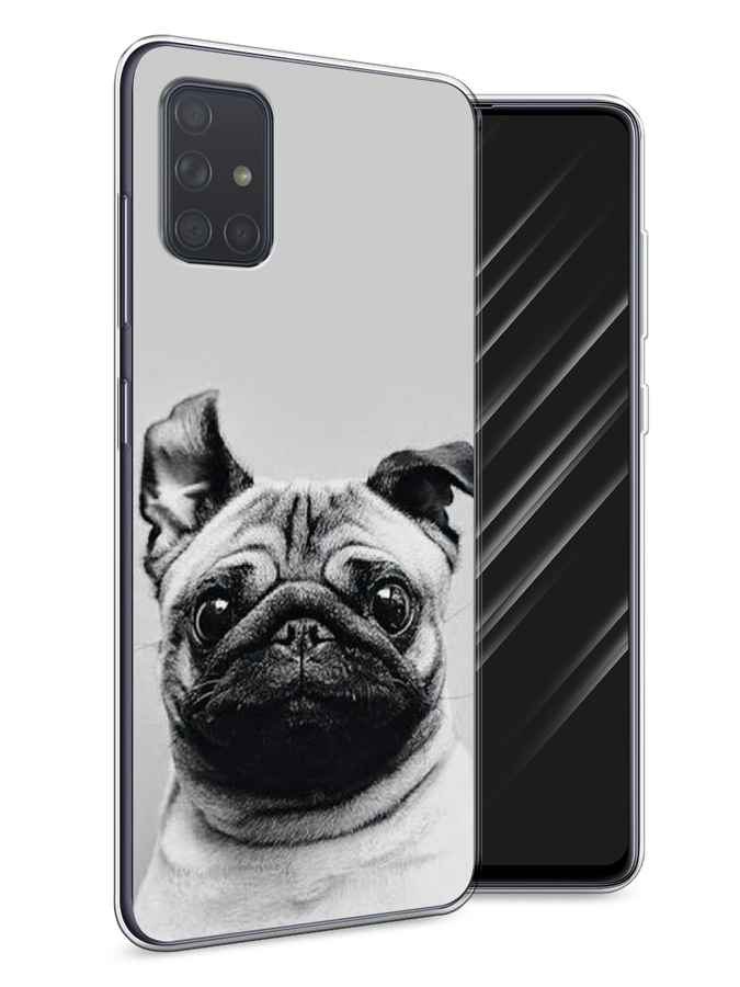 

Чехол Awog на Samsung Galaxy A71 4G "Ушастый мопс", Разноцветный, 29050-1
