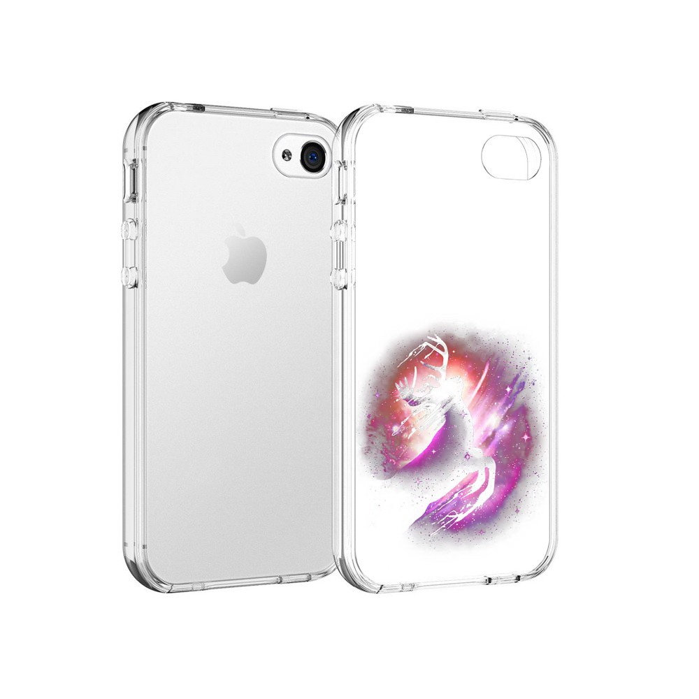 

Чехол MyPads Tocco для Apple iPhone 4 звездный олень, Прозрачный, Tocco