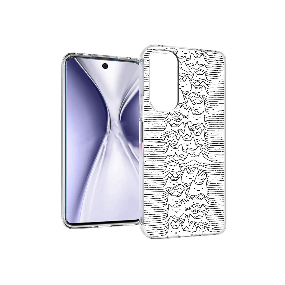 

Чехол MyPads Tocco для Huawei Honor X20 черно белые коты 3D, Прозрачный, Tocco