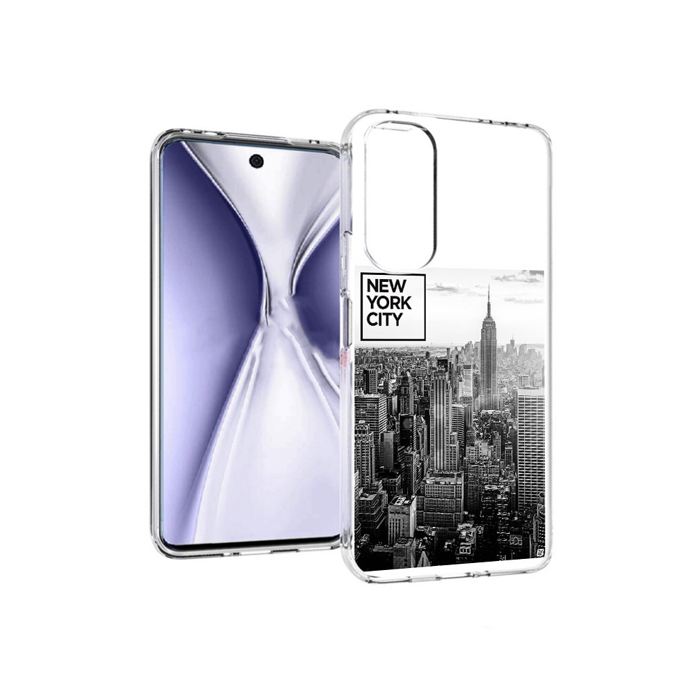 

Чехол MyPads Tocco для Huawei Honor X20 черно белый ньюерк, Прозрачный, Tocco