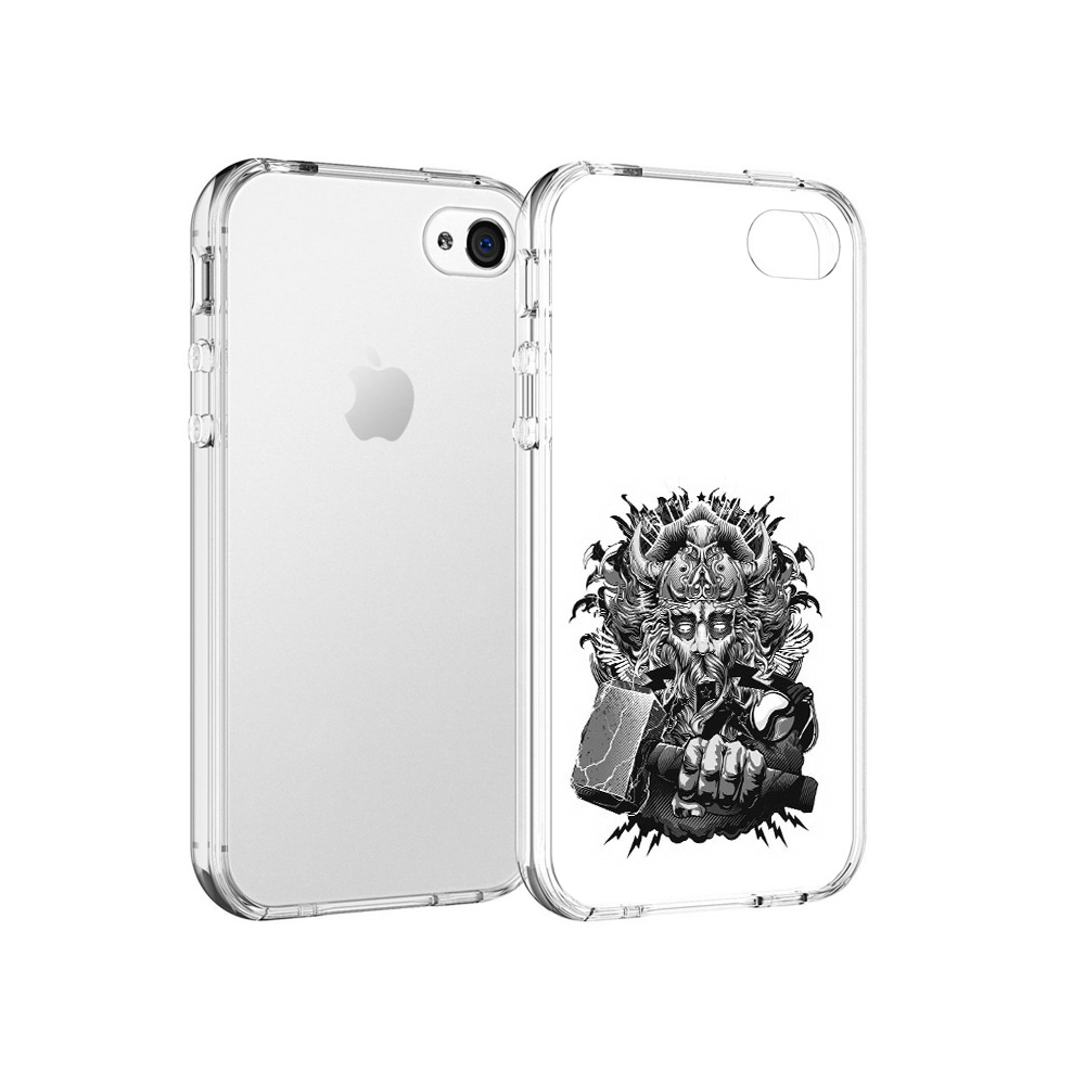 

Чехол MyPads Tocco для Apple iPhone 4 злой тор, Прозрачный, Tocco