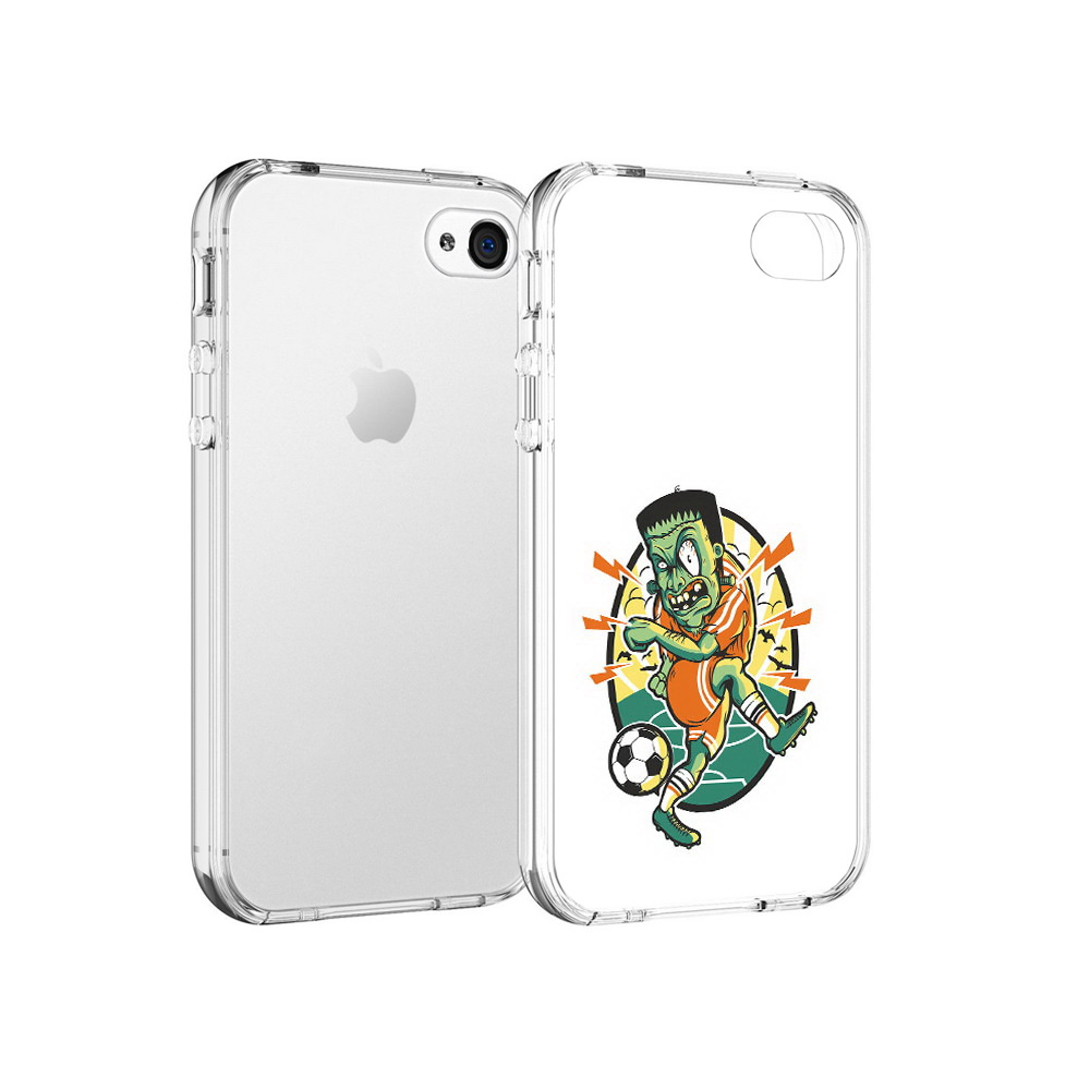 

Чехол MyPads Tocco для Apple iPhone 4 зомби футболист, Прозрачный, Tocco