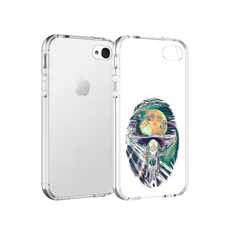 

Чехол MyPads Tocco для Apple iPhone 4 зубастое существо абстракция, Прозрачный, Tocco