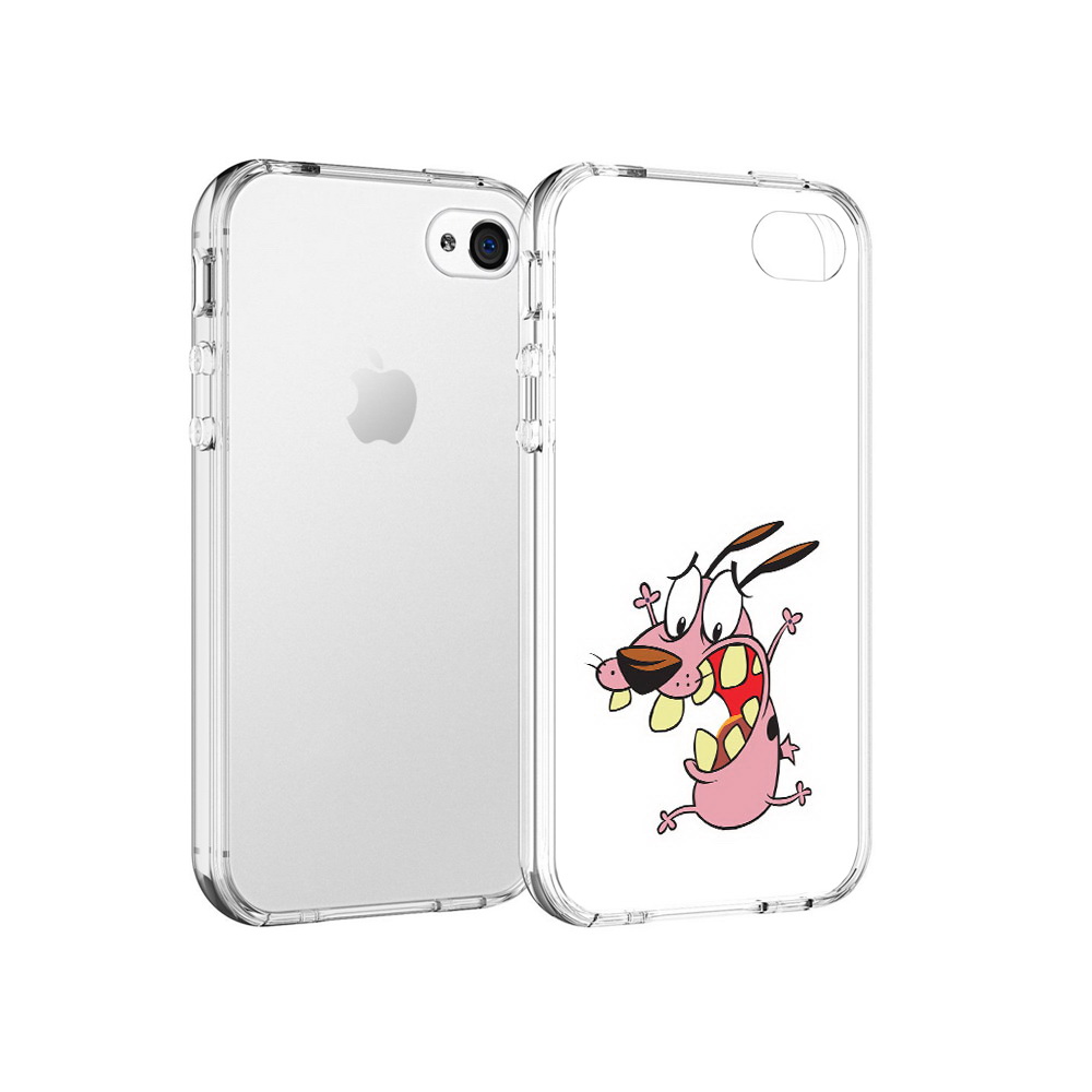 

Чехол MyPads Tocco для Apple iPhone 4 зубастый бобик, Прозрачный, Tocco