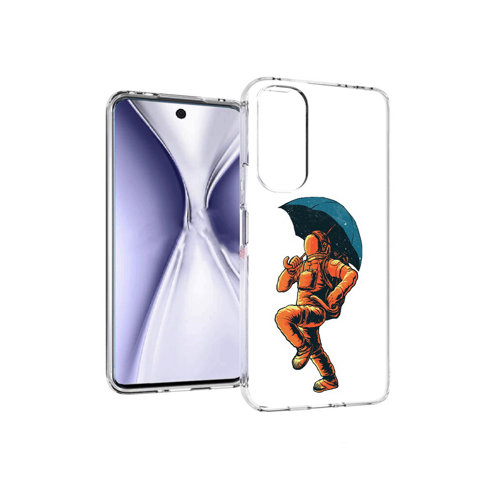 

Чехол MyPads Tocco для Huawei Honor X20 шагающий космонавт с зонтом, Прозрачный, Tocco