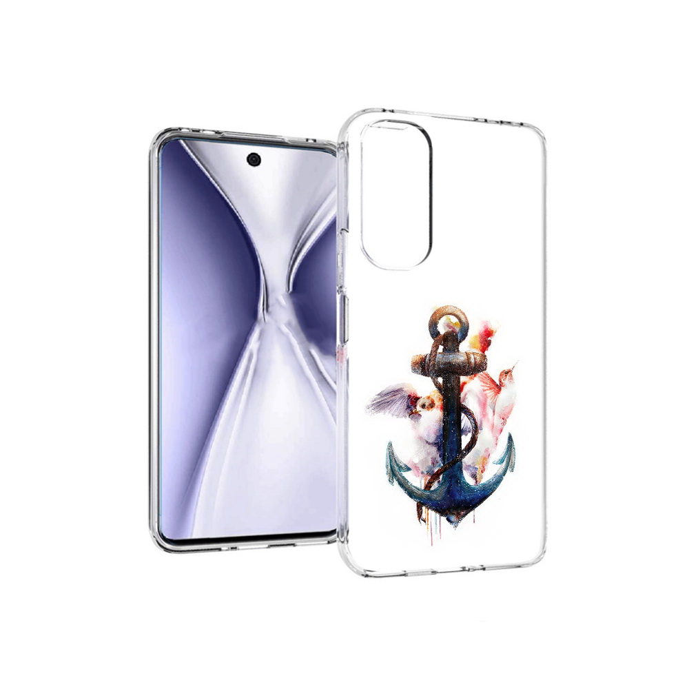 

Чехол MyPads Tocco для Huawei Honor X20 якорь с птицами, Прозрачный, Tocco