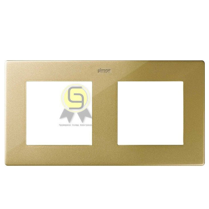 

Рамка Simon 24 Harmonie 2400620-066, Золотистый