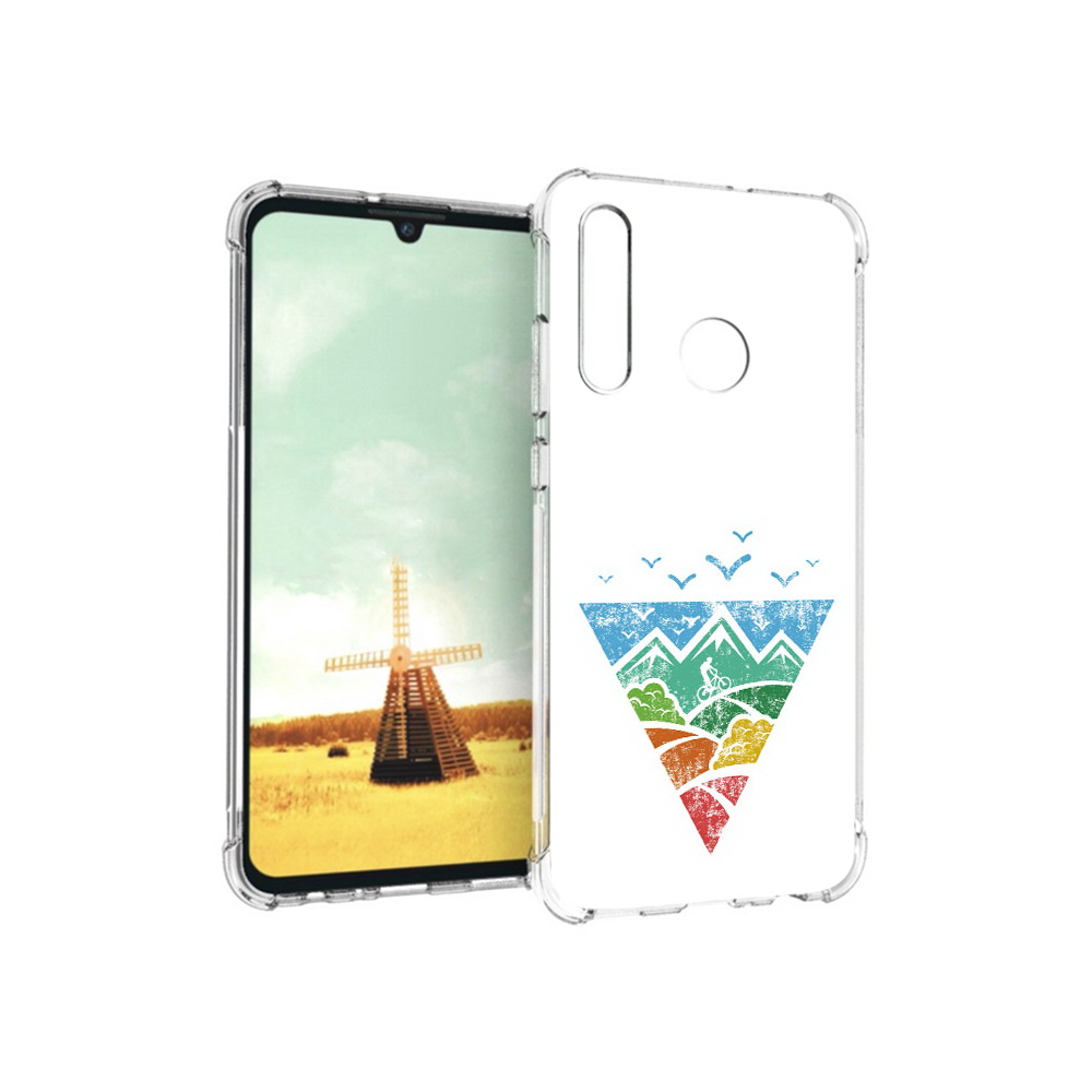 

Чехол MyPads Tocco для Huawei P Smart+ Лес земля море чайки, Прозрачный, Tocco
