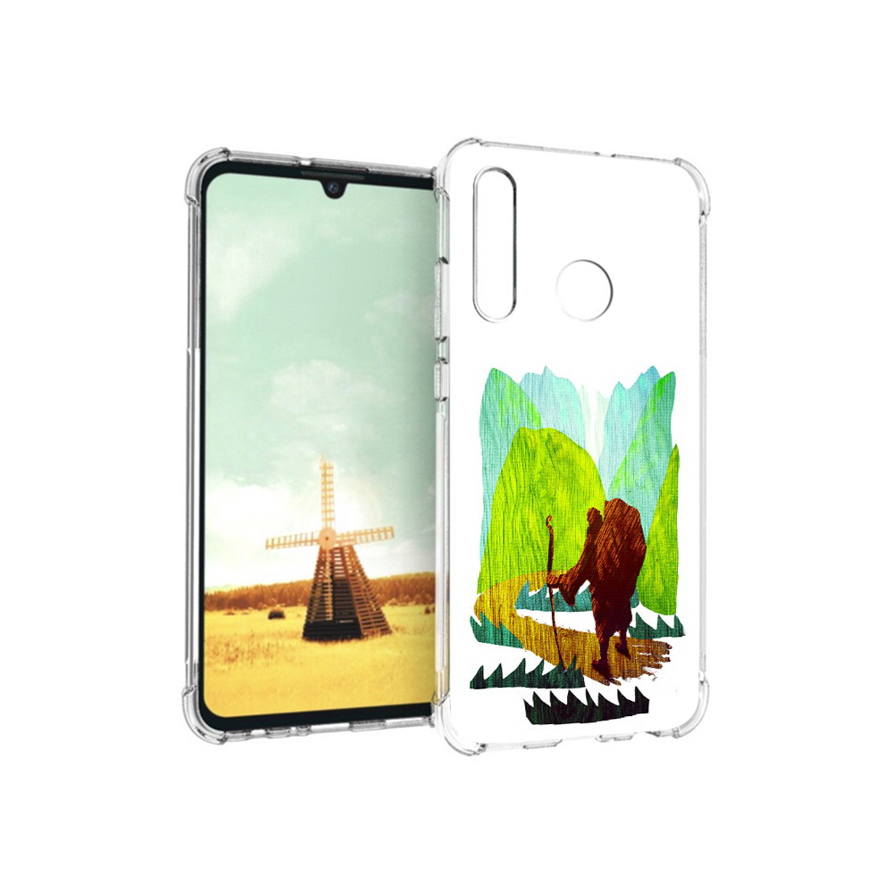 

Чехол MyPads Tocco для Huawei P Smart+ Лесная тропа, Прозрачный, Tocco