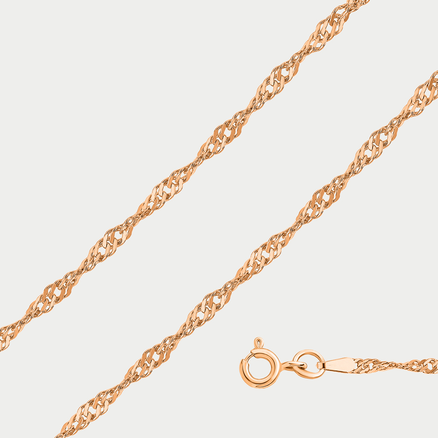 

Цепочка из золота 50 см GOLD CENTER 8060051П-50, 8060051П-50