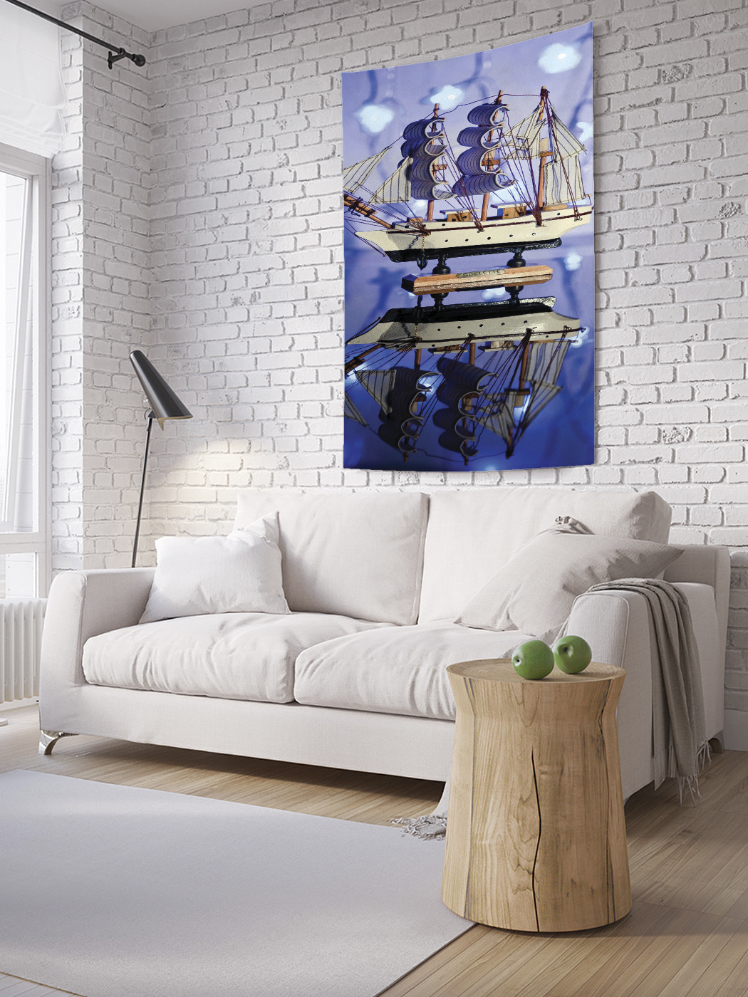 

Вертикальное фотопанно на стену JoyArty Ручной корабль 150x200 см, Ручной корабль