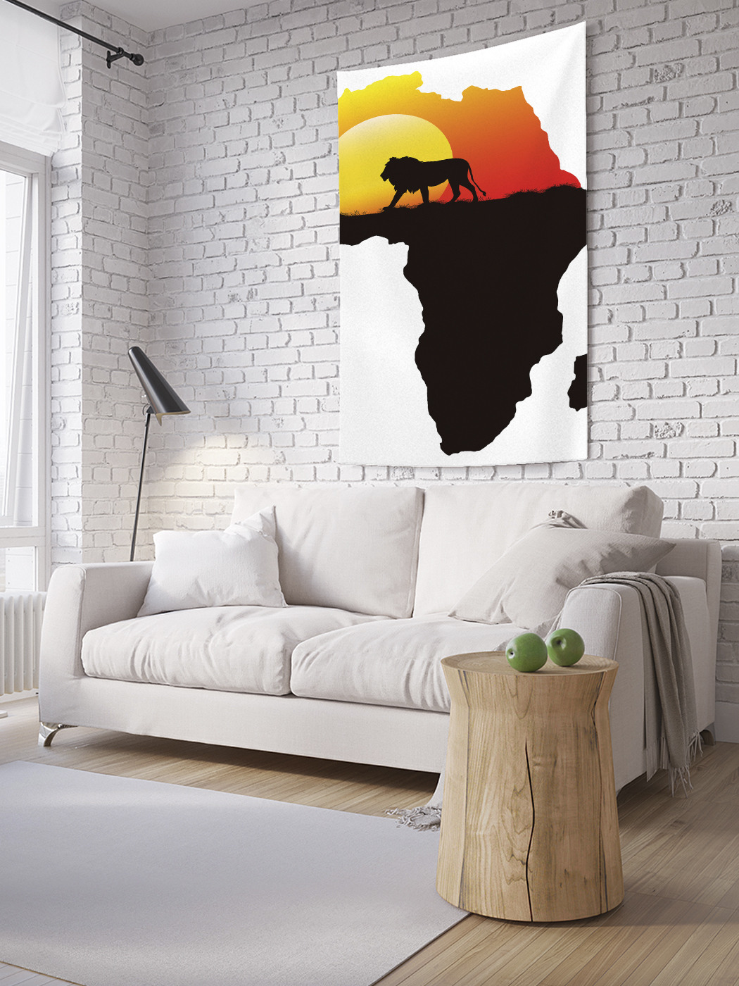 

Вертикальное фотопанно на стену JoyArty Лев на закате 150x200 см, Лев на закате