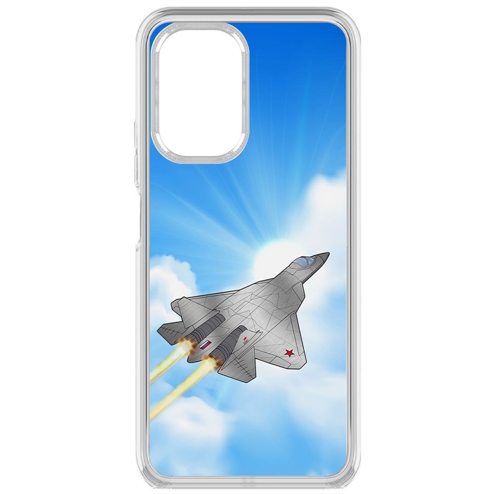 

Чехол-накладка Krutoff Clear Case СУ-57 для Poco F3, Прозрачный