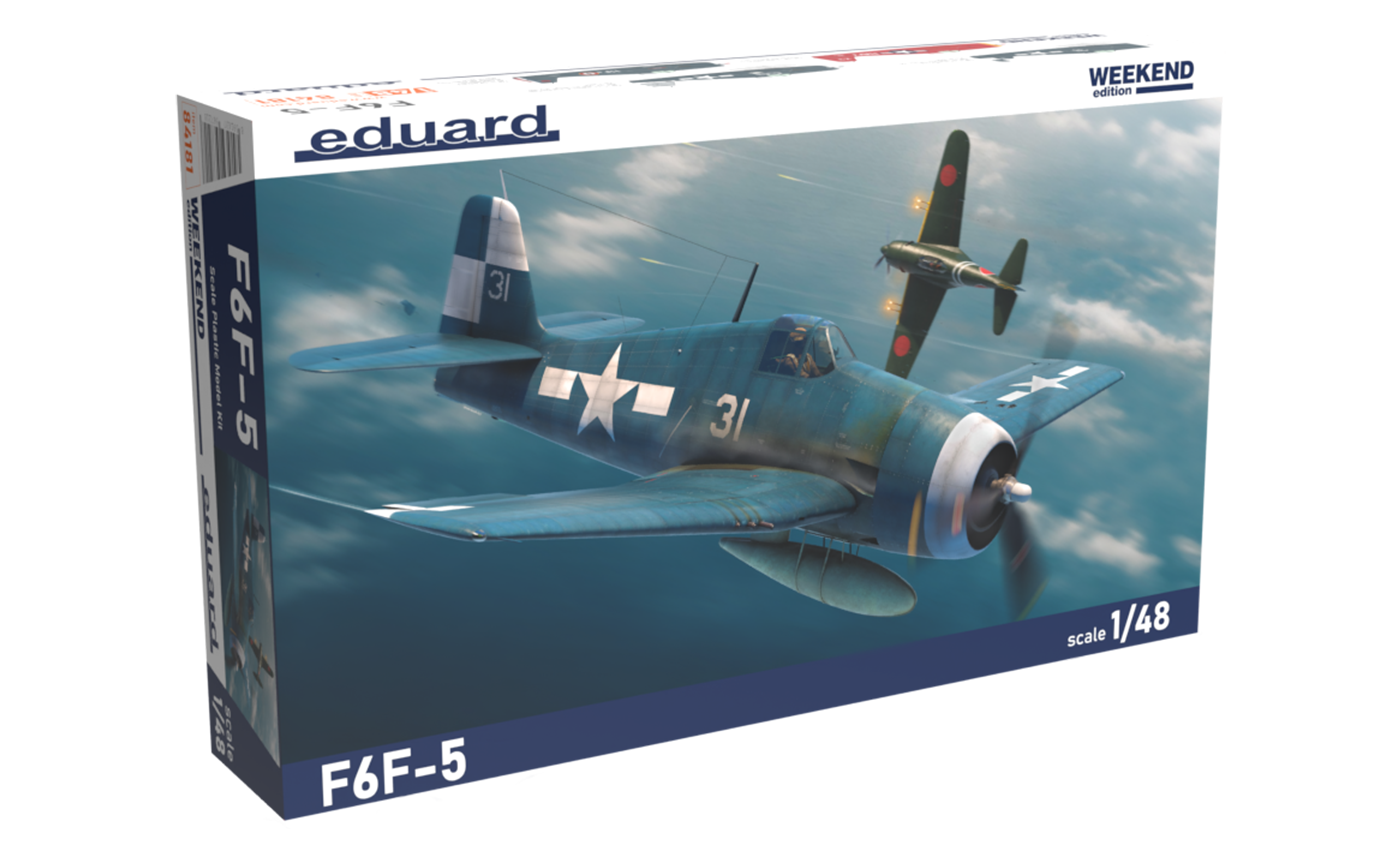 

Сборная модель истребителя F6F-5 версия Weekend, Eduard, 84181, F6F-5