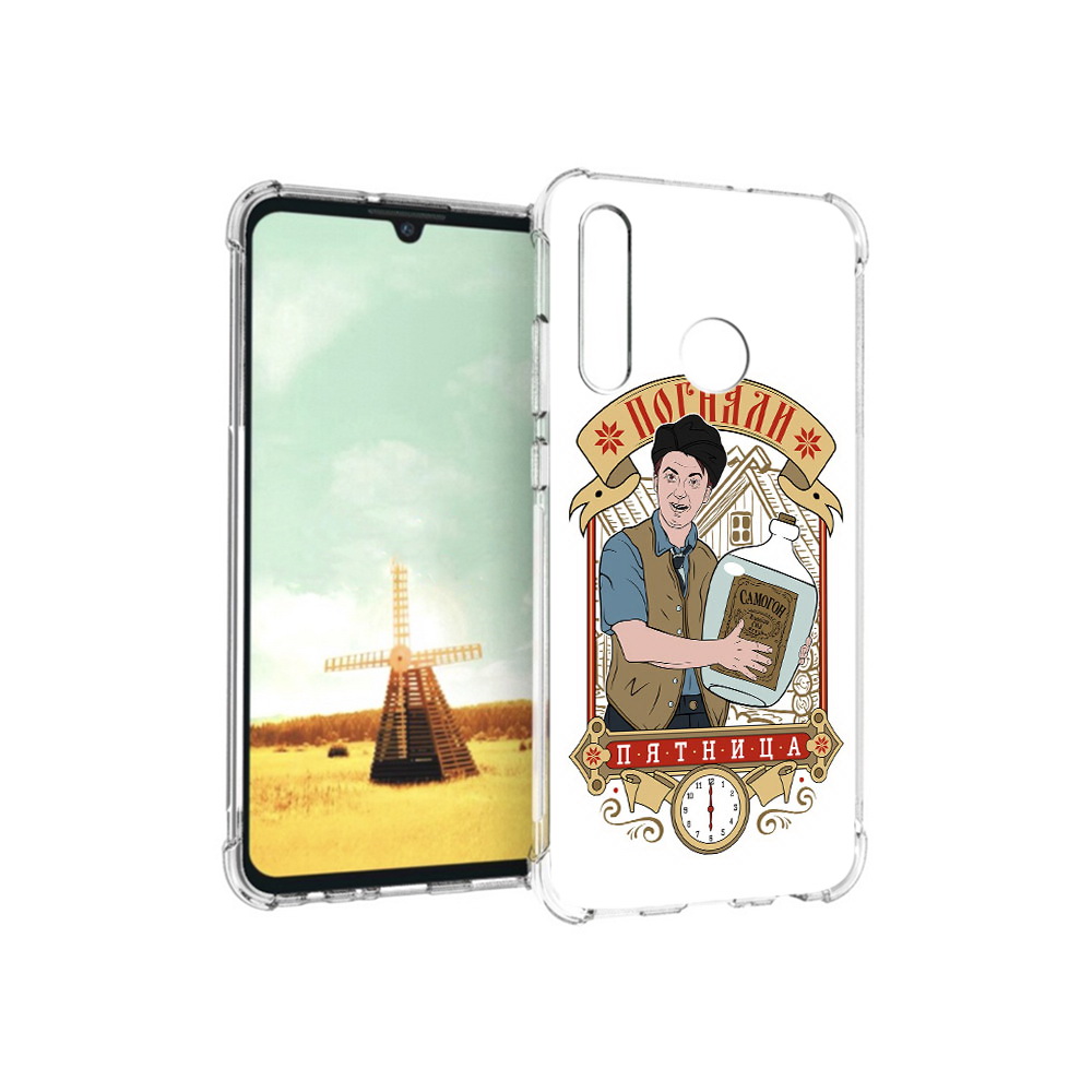

Чехол MyPads Tocco для Huawei P Smart+ Погнали пятница, Прозрачный, Tocco