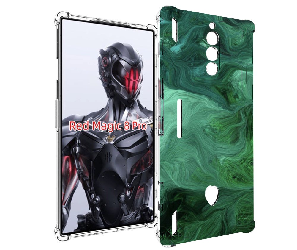 

Чехол MyPads зеленые нити для ZTE Nubia Red Magic 8 Pro / Red Magic 8 Pro Plus, Tocco