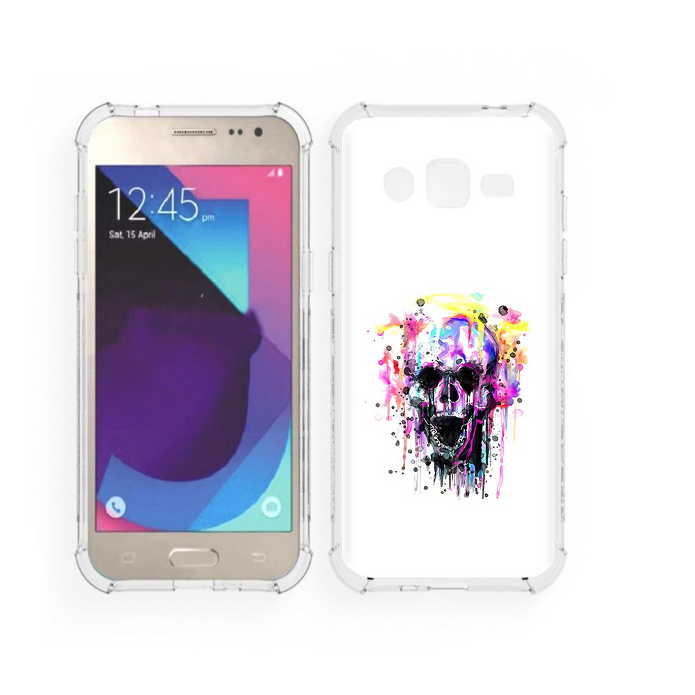 

Чехол MyPads Tocco для Samsung Galaxy J2 граффити череп (PT226924.572.298), Прозрачный, Tocco