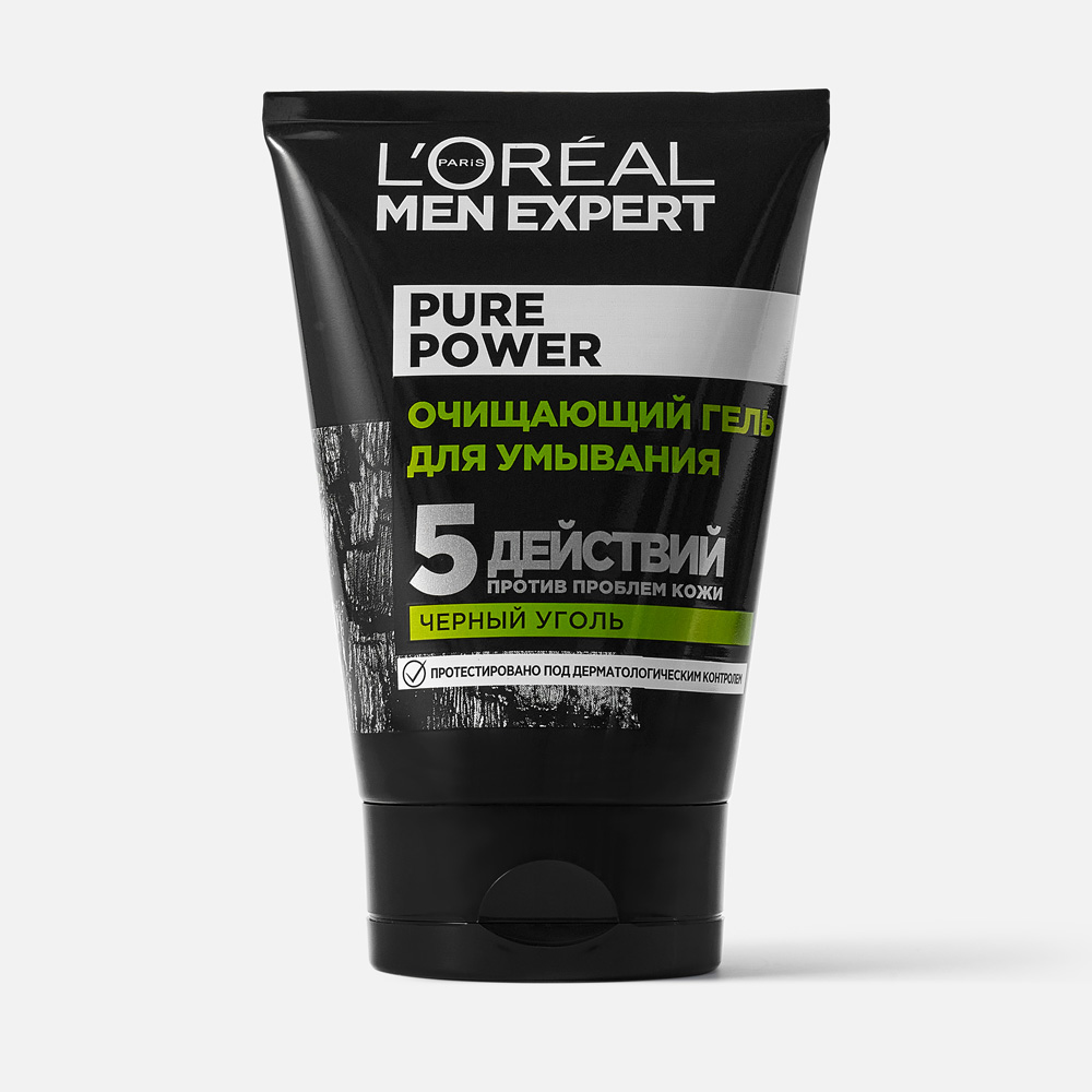 

Гель для умывания L'Oreal Paris Men Expert Черный Уголь мужской, очищающий 100 мл