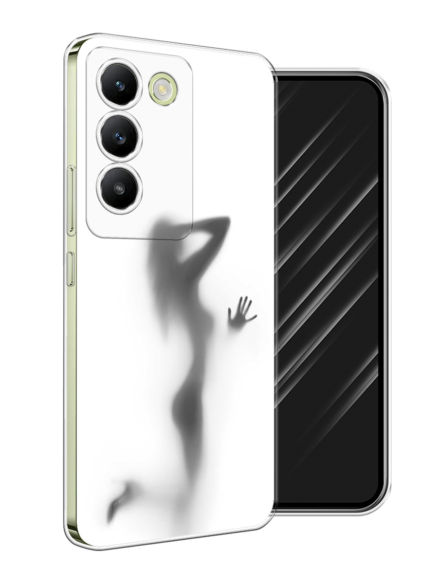

Чехол Awog на Vivo V30 lite 4G "Стекло в душе", Белый;серый;черный, 2610350-1