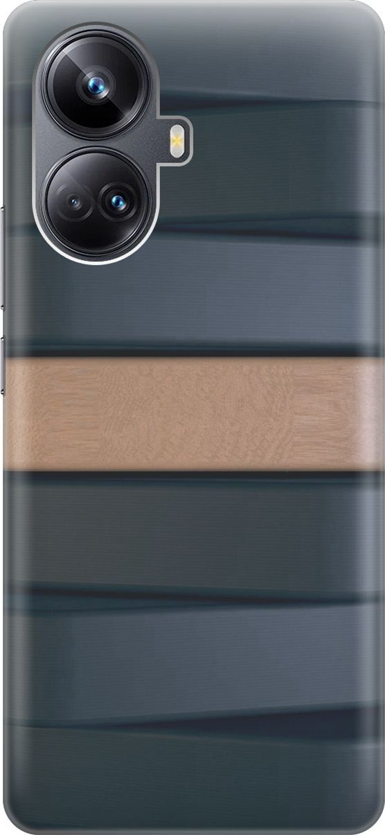 

Силиконовый чехол на Realme 10 Pro+ с принтом "Бежевая доска", Бежевый;серый, 158623