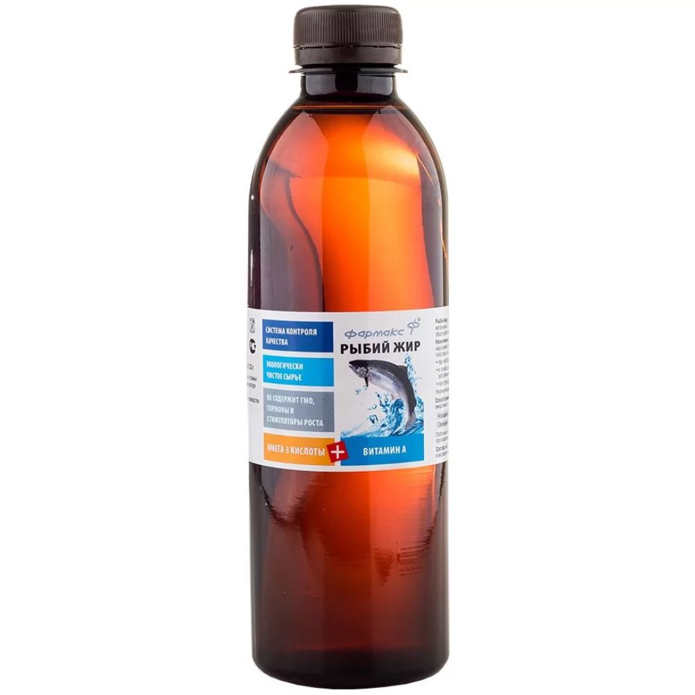 Кормовая добавка для животных Фармакс Рыбий жир, 330 мл