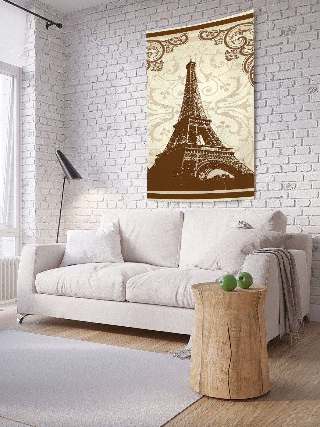 

Вертикальное фотопанно на стену JoyArty Уютно в париже 150x200 см, Уютно в париже