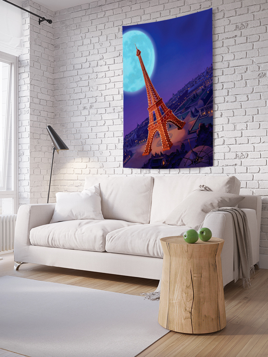

Вертикальное фотопанно на стену JoyArty Парижская луна 150x200 см, Парижская луна