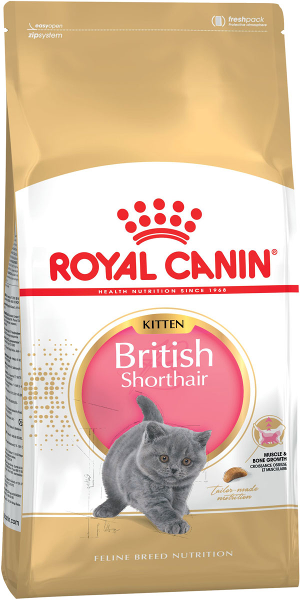 

Сухой корм для котят ROYAL CANIN BRITISH SHORTHAIR KITTEN 34, для британских, 10 кг