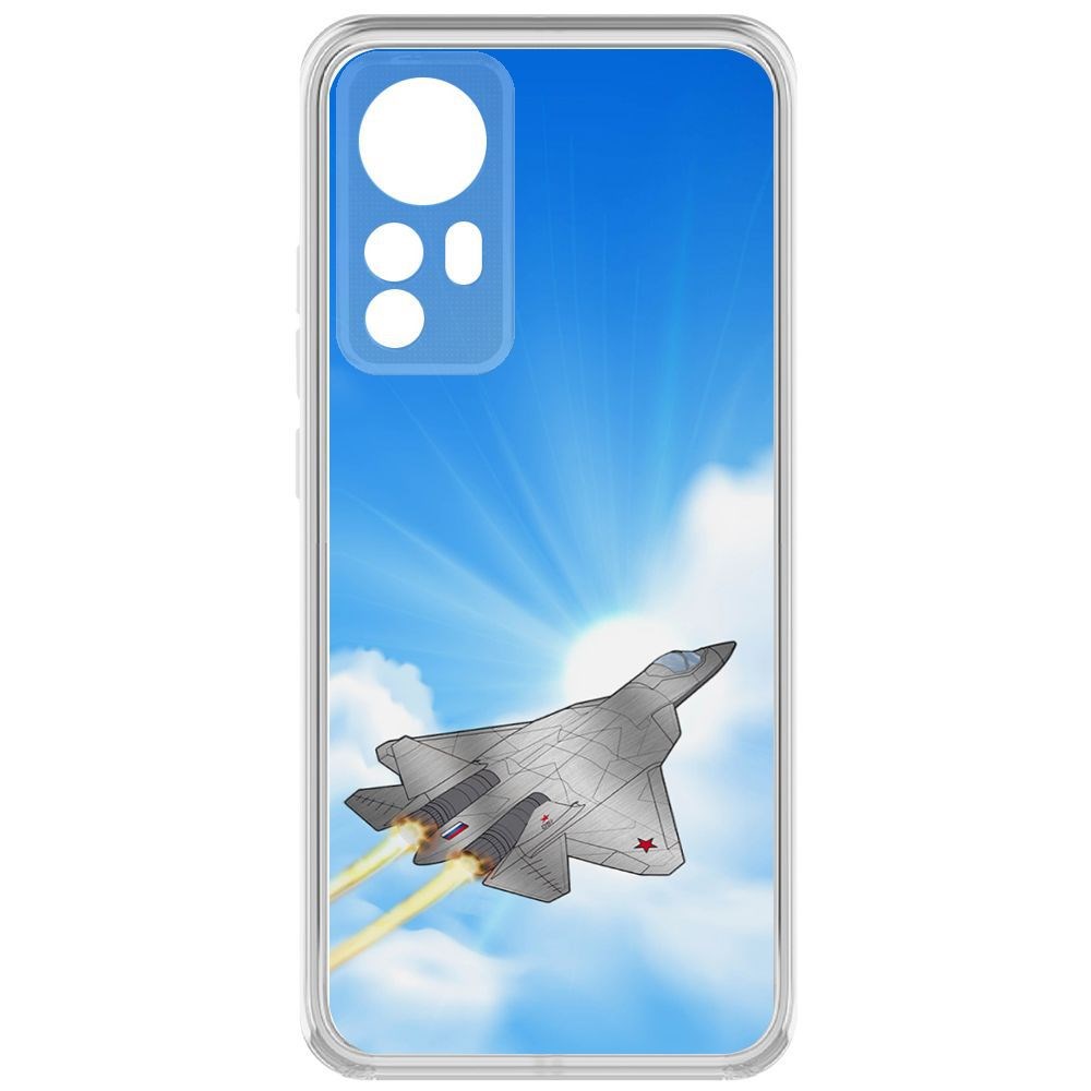 

Чехол-накладка Krutoff Clear Case СУ-57 для Xiaomi 12X, Прозрачный