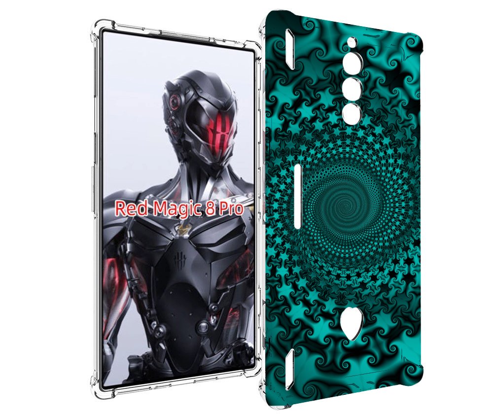 

Чехол MyPads зеленый-гипноз для ZTE Nubia Red Magic 8 Pro / Red Magic 8 Pro Plus, Tocco