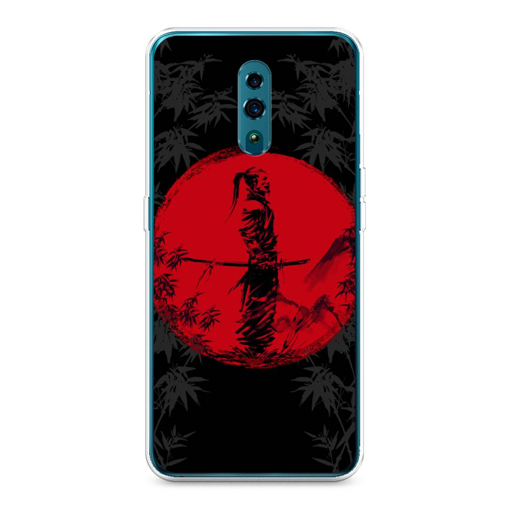 

Чехол для Oppo Reno "Самурай на красном фоне", Черный;красный;серый, 250750-4