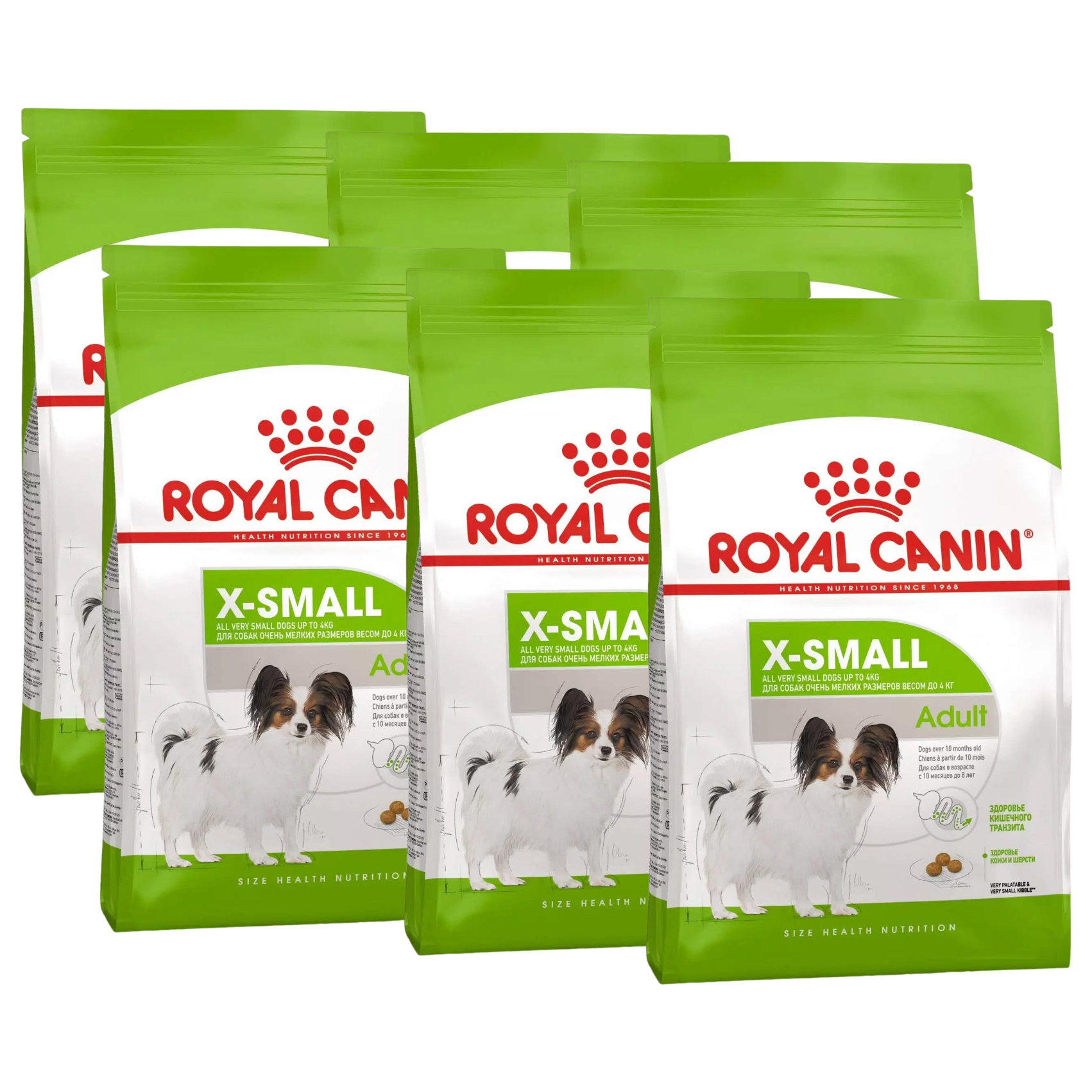 

Сухой корм для собак ROYAL CANIN X-SMALL ADULT, для маленьких пород, 6шт по 1,5кг