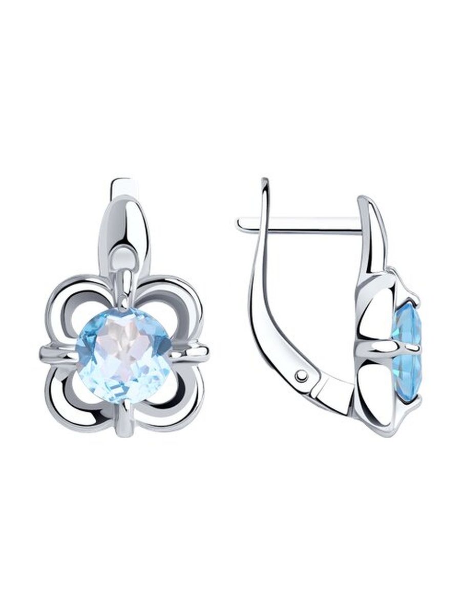

Серьги из серебра TEO MAORI 894-320-00713-1, топаз, 894-320-00713-1
