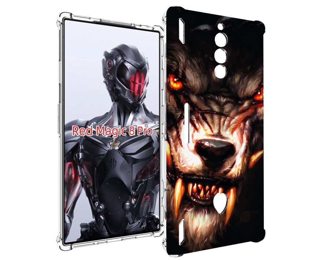 

Чехол MyPads злой голодный волк мужской для ZTE Nubia Red Magic 8 Pro / Red Magic 8 Pro..., Tocco