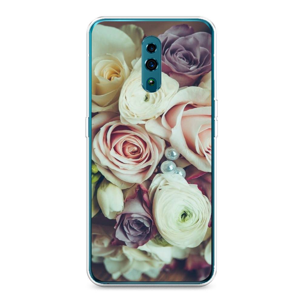 

Чехол для Oppo Reno "Свадебный букет", Белый;фиолетовый, 250750-2