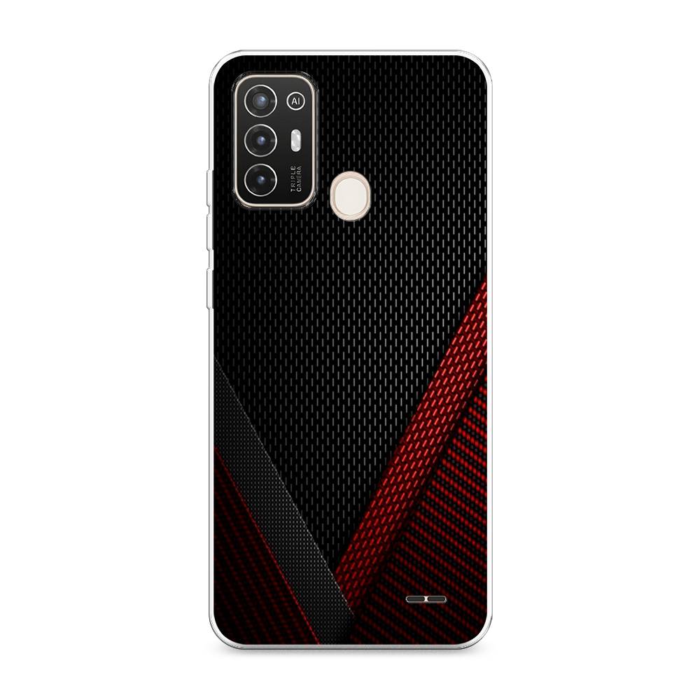 

Чехол Awog на ZTE Blade A52 / ЗТЕ Блэйд A52 "Красный карбон", Разноцветный, 136250-3