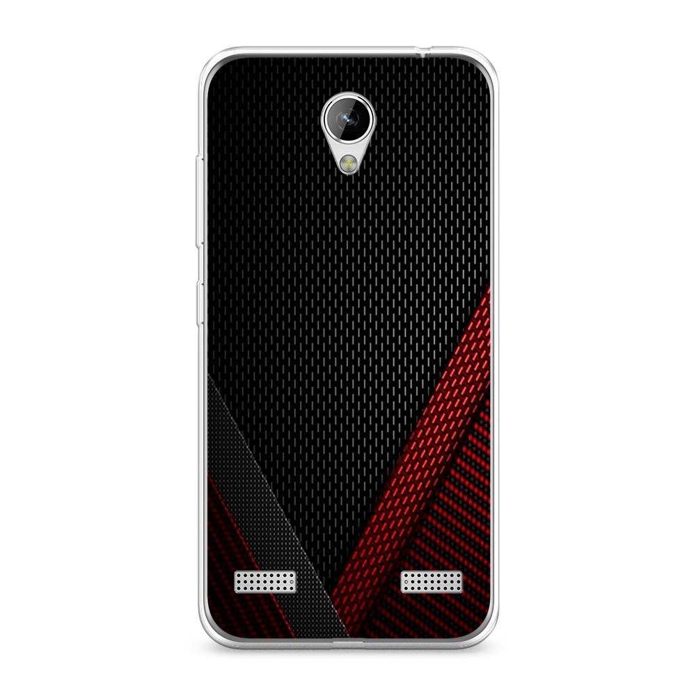 

Чехол Awog на ZTE Blade A520 / ЗТЕ Блэйд A520 "Красный карбон", 132050-3