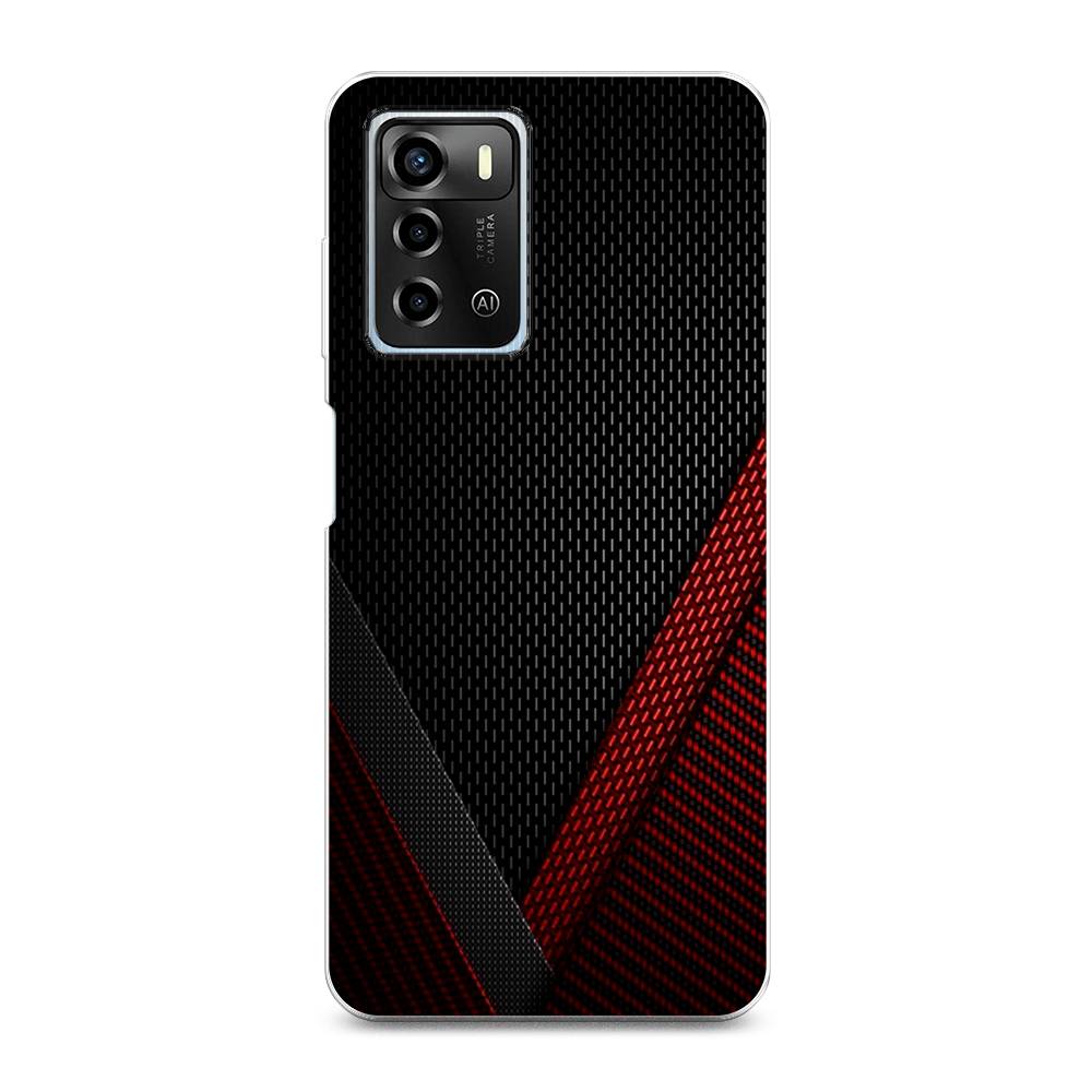 

Чехол Awog на ZTE Blade A72 / ЗТЕ Блэйд A72 "Красный карбон", 135450-3