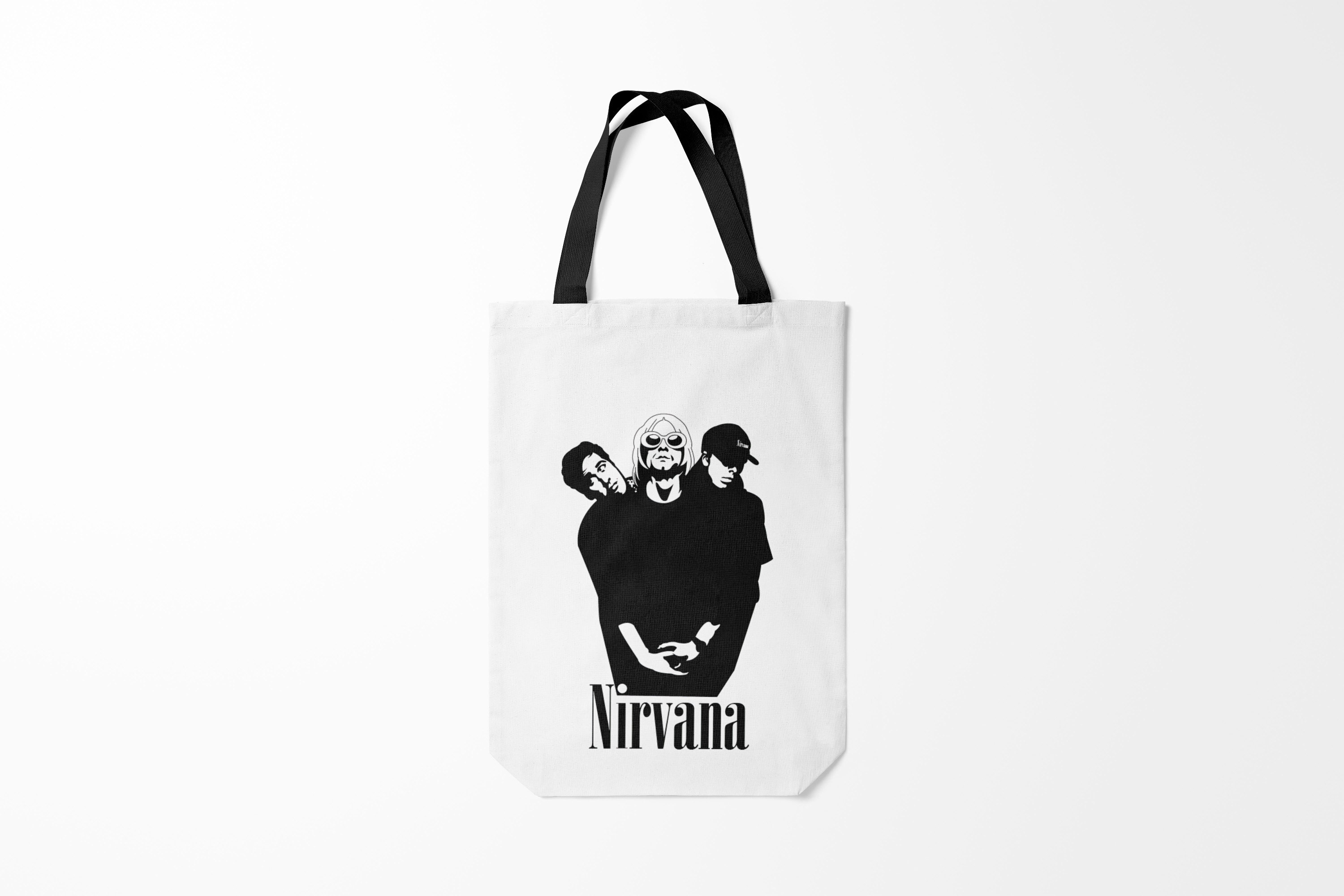 

Сумка шoппер унисекс Burnettie Nirvana Группа, белый, Nirvana Группа