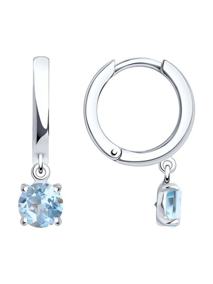 

Серьги из серебра TEO MAORI 892022391, топаз, 892022391