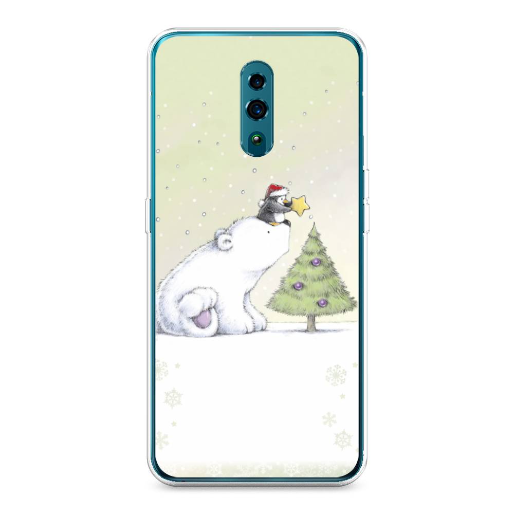 

Чехол для Oppo Reno "Украшение елки", Белый;бежевый, 250750-5