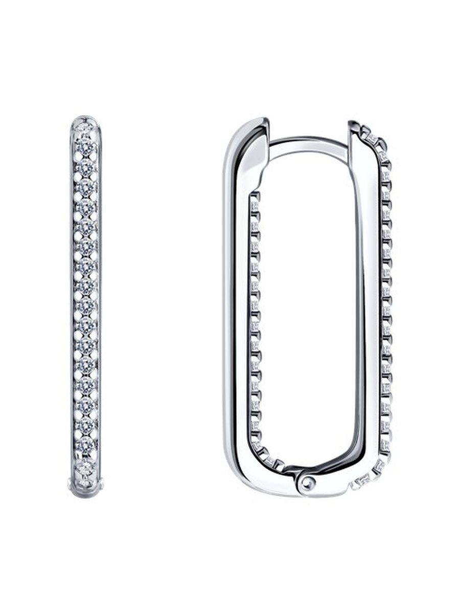 

Серьги из серебра TEO MAORI 894025942, фианит, 894025942