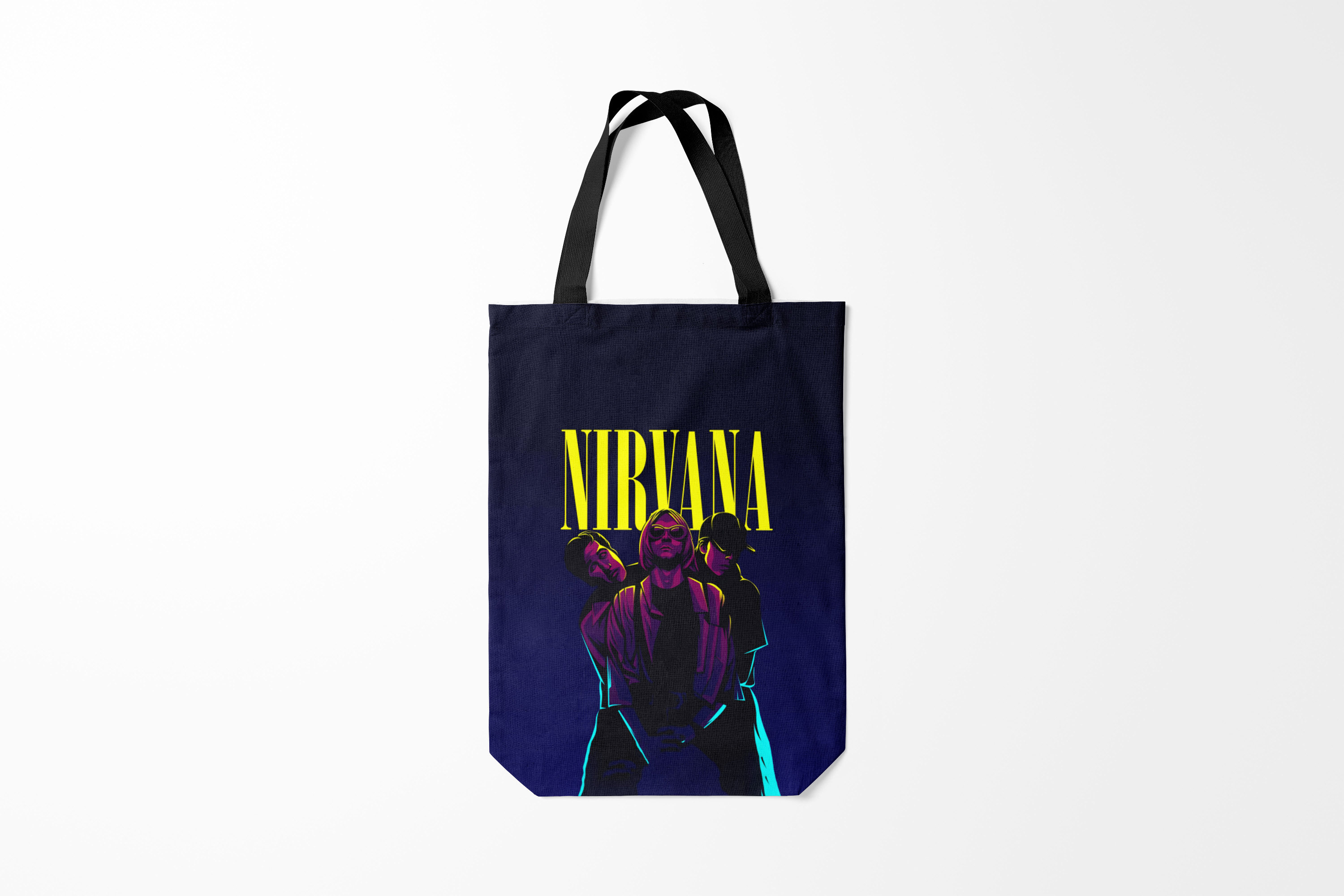 

Сумка шoппер унисекс Burnettie Nirvana Neon, черный, Nirvana Neon