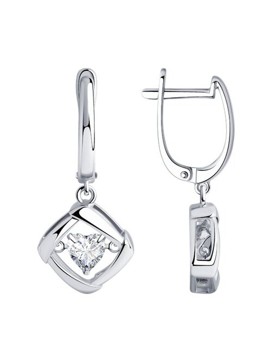 

Серьги из серебра TEO MAORI 889020147, кристалл ювелирный, 889020147