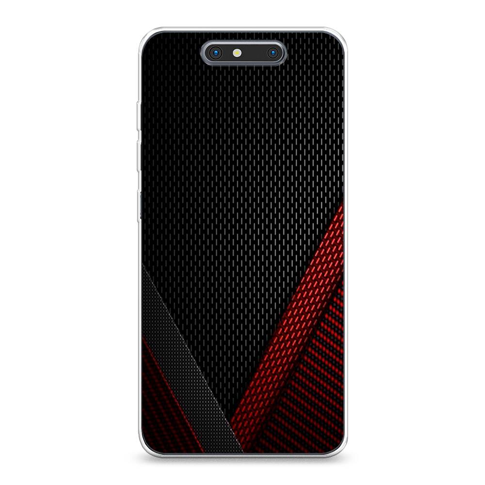 

Чехол Awog на ZTE Blade V8 / ЗТЕ Блэйд V8 "Красный карбон", Разноцветный, 131250-3